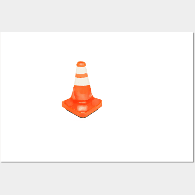 Traffic Cone Wall Art by melissamiddle